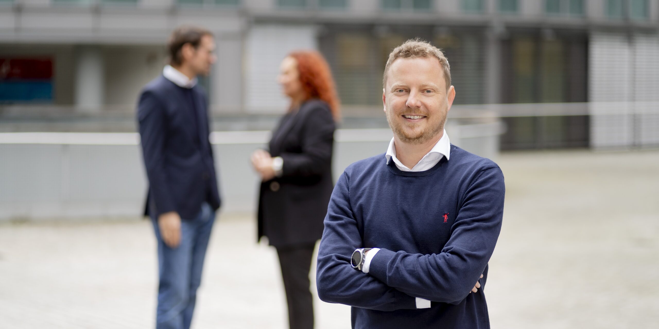 Drei Mitarbeiter im Mediapark